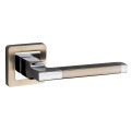 Simple modern design aluminum lever door handle with alum rose